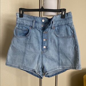 Wild Fable Blue High Waist Shorts